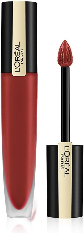 L'Oreal Paris Rouge Signature Matte Liquid Lipstick, 134 Empowered, Red, 32
