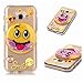 Galaxy J3 Emerge Case,Galaxy J3 2017 Case,DAMONDY 3D Bling Cute Diamond Glitter Liquid Floating Quicksand Water Flowing Ultra Clear Soft TPU Case for Samsung J3 Emerge ONLY smile