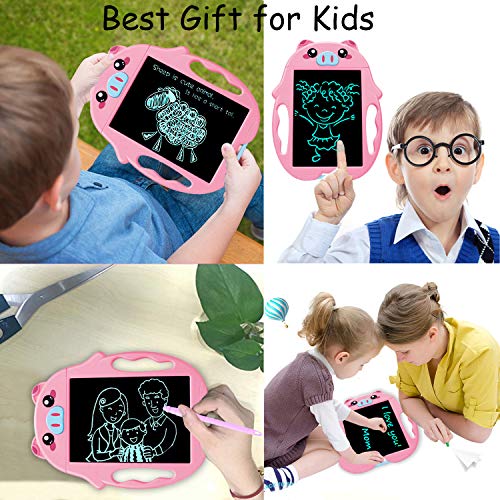 SLHFPX LOFEE Birthday Present for 2-6 Years Old Girl, Boogie Board Magna Doodle for Kids Best Gifts for 5-12 Year Old Boys Girls Writing Tablet Doodle Board for Kids Toddlers Pink