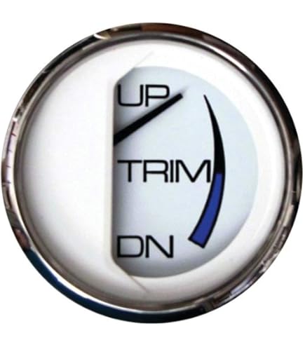 Faria 12827 Euro Trim Gauge - Replacement For Suzuki Boats, Black Bezel, White Graphics