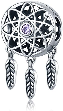 XingYue Jewelry 925 Sterling Silver Dream Catcher Charm Starfish Dangle Charms Bead Blue Lucky Star Charms Fit Bracelets