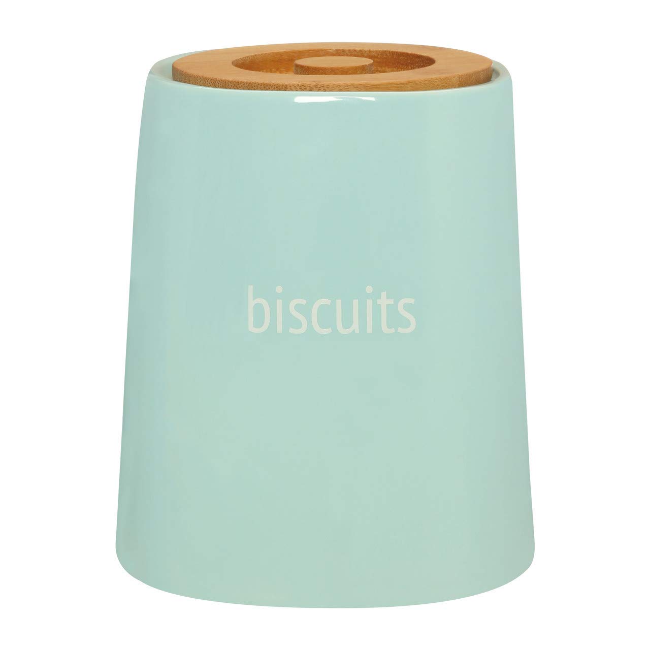 Premier Housewares Biscuit Ceramic Kitchen Storage Jars Blue Cookie Jars for Biscuits Canisters for The Kitchen Tea Coffee Sugar Tea Coffee and Sugar Canisters
