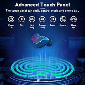 bokman T2 Cuffie Bluetooth 5.0, Auricolari Bluetooth Senza Fili, Cuffie in-ear Wireless IPX5 Impermeabili per Sport… - immagine 6