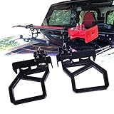 OMOTOR Hi-Lift Jack Hood Mounts Brackets Fit for 2007-2018 Jeep Wrangler JK Hi Lift Hood