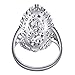 ANGEMIEL Ubei Jewelry 925 Sterling Silver Openwork Flowers and dragonfly Filigree Ring Size 7
