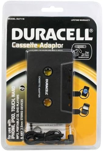 Duracell DU7116 Cassette Adapter with 3.5mm Connection