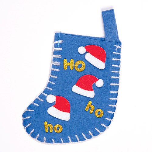 Baker Ross EF428 Santa Hat Felt Stickers for Children to Decorate Winter Crafts Cards and Collage(Pack of 100), Assorted - Image 3