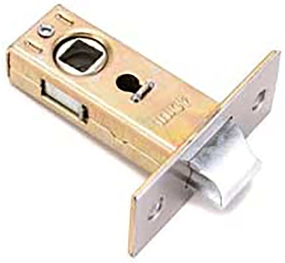 Boxonly 40mm Flat Tubular Mortice Latch Stainless Steel Door Latch Sprung Lever Door Handles