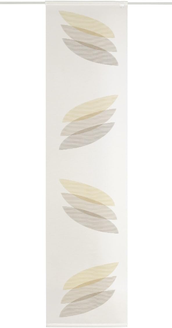 Deko Trends Solero 8256 01 080 Panel Curtain with Aluminium Panel Holder and Weighted Bar