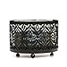 Hosley's Wave Cut Candle Sleeve, Jar Candle Holder 3.55