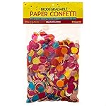 Confetti Kings Biodegradable Paper Confetti Multi Colored Round Circle Confetti 7 Ounce Large Bag Color Confetti