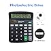 2 Packs of 12-Digit Standard Desktop Calculator, SourceTon Basic Handheld Calculator with Large LCD Display and Large Buttons, Dual Powered Office Calculator, Black