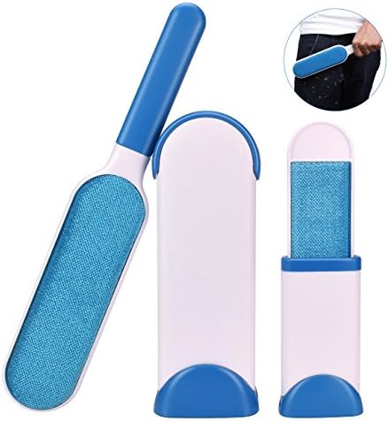 Pet Dog Fur Remover, Reusable Cat Fur Lint Brush with Self Cleaning Base, Remove Pet Dog Cats Animal Hair or Lint from Sofa Furniture Bedsheet Clothes Couches