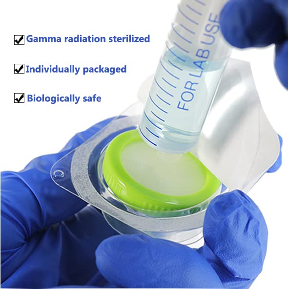 Sterile Syringe Filter Pes 10 Pack, 0.22um Pore Size, 33mm Membrane Diameter, Hydrophilic