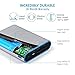 Lumsing 13400mAh Portable Charger - Compact 2-Port Ultra Portable Phone Charger Power Bank with PowerIQ Technology for SmartPhones,Tablets(Silver)