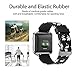 SKYLET Compatible with Fitbit Blaze Band with Frame, Soft Silicone Replacement Floral Printed Band with Black Frame Compatible Fitbit Blaze Bracelet Men Women