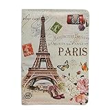 Paris England USA Printed Passport Cover Holder Organizer Travel Wallet (Paris)