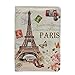 Paris England USA Printed Passport Cover Holder Organizer Travel Wallet (Paris)