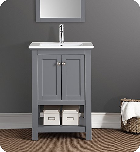 Fresca Manchester 24" Gray Traditional Bathroom Vanity