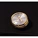 HJ Men's 2PCS Fashion Dazzle Tuxedo Shirts Platinum Plated Cufflinks Initial Letter 2 Color A-Z (Gold A), Small