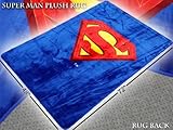 Super Man Sheild 4' X 6' Area Rug