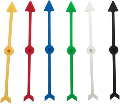Nuobesty Kunststoff Pfeil Spinner Brettspiel Spinner Pfeil Spielzeug Fur Party Schule Hause Mit 12 Stucke Zufallige Farbe Amazon De Spielzeug