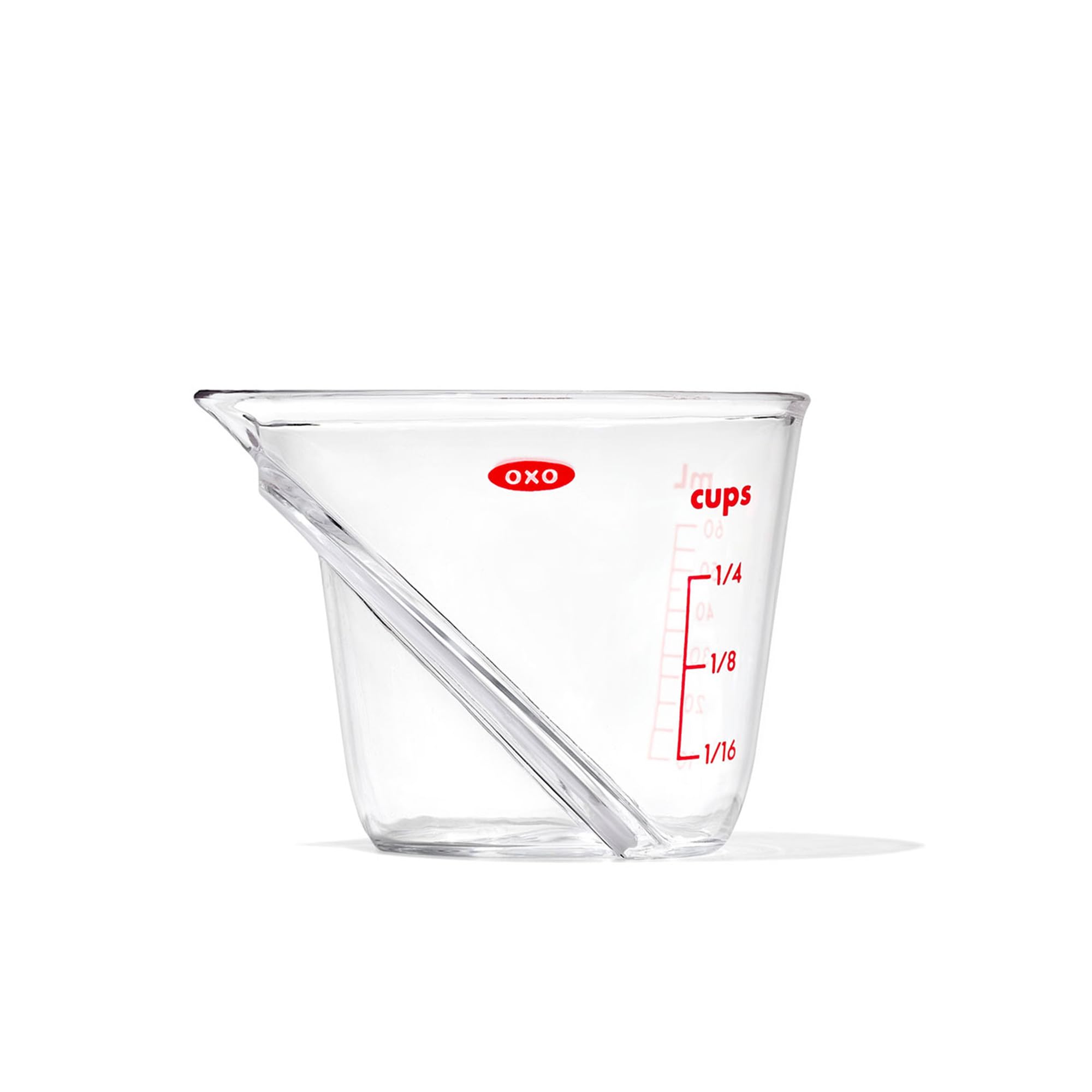 OXO(オクソー) 計量カップ 新タイプ アングルドメジャーカップ ミニ 60ml 電子レンジ 食洗機 対応 耐熱 トライタン製 の商品画像