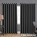 H.Versailtex Extra Long and Wide Blackout Curtains, Thermal Insulated Premium Room Divider (Total Privacy, 9' Tall by 8.5' Wide -Grommet Wider Curtain Large Size 100"W by 108"L-Charcoal Gray