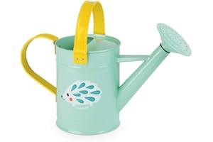 Janod J03191 Happy Garden Watering Can, Blue/Yellow