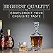 Pacific Whiskey Glasses, Gift Pack Set Of 2 - Scotch Lead Free Liquor Tumblers, Dishwasher Safe, Classic Old Fashioned Barware, Rum Vodka Glassware, Elegant Ultra Clarity Cocktail Bourbon Whisky Glass