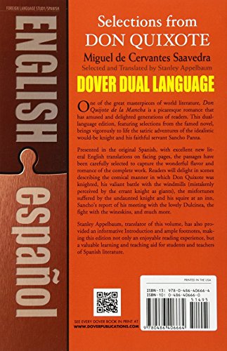 Selections from Don Quixote: A Dual-Language Book (Dover Dual Language Spanish) - //coolthings.us