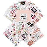 Planner Stickers Value Pack, Monthly Weekly Daily Planner Sticker Set of 1,000+ Stickers for Planner