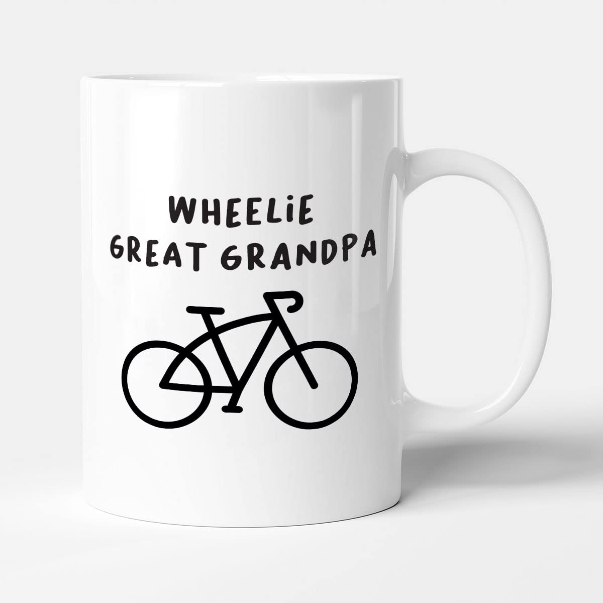 Victorian Printing Co - Wheelie Great Grandpa - Cycling Gift Mug, Ceramic, 11fl.oz.