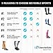 BeVisible Sports Calf Compression Sleeve - Toeless Leg Compression Socks for Men & Women - Calf Sleeves For Shin Splints, Calf Pain Relief, Running, Cycling, Travel, Varicose Veins, Maternity - 1 Pair