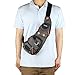 Kawei Knight Nylon Sling Bag Messenger Backpack (Gray), Medium