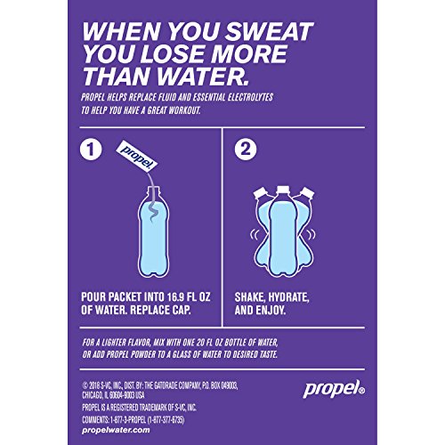image for Propel Powder Packets Grape with Electrolytes Vitamins and No Sugar, 5