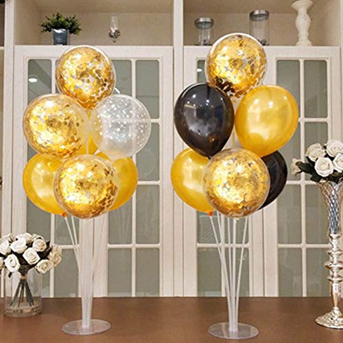 7 Tubes Birthday Wedding Party Balloon Stand Holder Column Confetti Baby Shower Kids Children Decoration