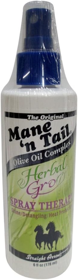Straight Arrow Mane 'N Tail Herbal Gro Spray Therapy 6oz (3 Pack)