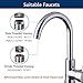Waterdrop 320-Gallon Long-Lasting Water Faucet Filtration System with Ultra Adsorptive Material, Faucet Water Filter, Tap Water Filter, 93% Chlorine Removal - Fits Standard Faucets (1 Filter Included)