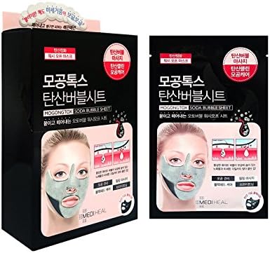 Mediheal MOGONGTOX Soda Bubble Sheet Mask 18ml ร 10 Pcs Pore Care