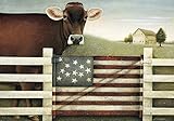 Lang  American Cow Petite Note Cards by Lowell Herreroy, 3.5 x 5 inches, 12 Cards and 13 Envelopes (2080035)
