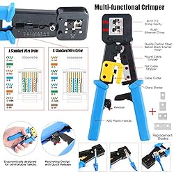 Hilitchi 108 Pcs Network Tool Kit Includes Portable