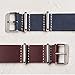 Benchmark Straps 20mm Oxblood Oiled Leather NATO Watchband (More Colors Available)