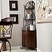 Belham Living Portica Wrought Iron and Wood Corner Bakers Rack
