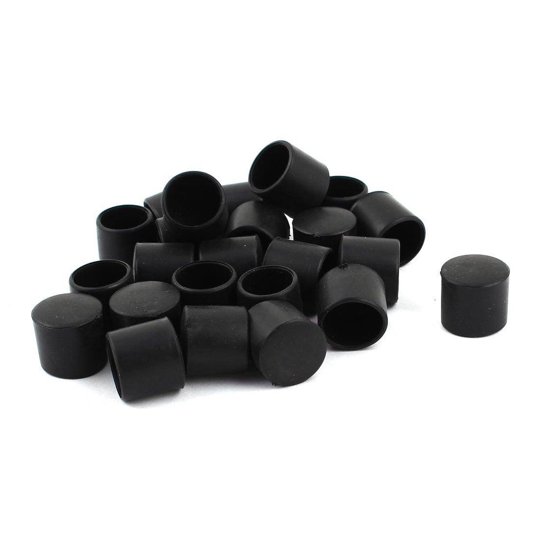 Sourcingmap Rubber Round Table Chair Foot Cover Protector 12mm Inner Dia 24 Pcs