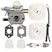 Butom SRM-2100 Carburetor with Air Filter Tune Up Kit for Echo SRM-2110 SRM-2400 SRM-2410 PE-2400 PE-2000 GT-2000 GT-2400 PP-1400 PP-800 PPF-2100 PPT-2100 HCA-2400 LHE-2475 TT-24 Power Pruner Trimmer primary