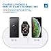 Wireless Charger Pad for New AirPods [ 3 in 1], YLEX Charging Station for Apple iWatch 4/3/2, Qi Charger for iPhone Xs Max/XR,Fast Charging for Samsung Galaxy S10/S10+ and More