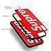 iPhone X Tempered Glass Back Case, AICase Supre Fashoin Hard Glass Back Cover Soft TPU Bumper Frame Anti-Fingerprints Anti Scratch Protective Case for Apple iPhone X/10 (Red)