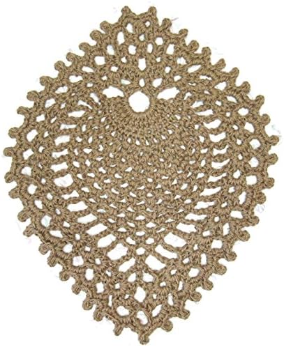 Jute Area Rug - Pineapple - Hand Crochet - 39" x 30"