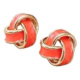 Latigerf Fashion Jewelry Gold Plated Women's Flower Non-pierced Clip on Earring Clips for Non Pierced Ears for Girl (7 Color)